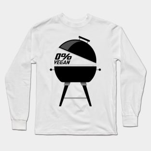 Zero Percent Vegan BBQ Dark Long Sleeve T-Shirt